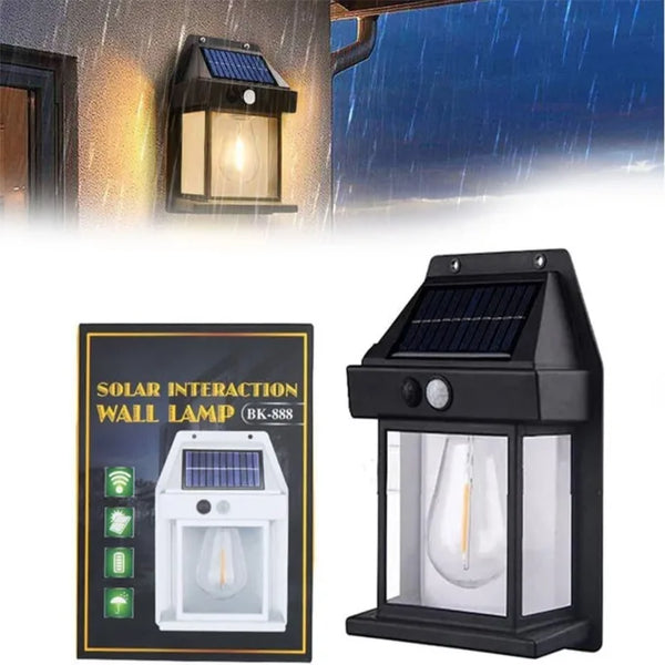 Solar Interaction Wall Light 3 Modes LED Solar Security Lights Wireless IP65 Waterproof Motion Lights Wall Lights Outdoor Lights-1 PIC