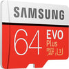 Samsung EVO Plus 64GB Micro SD XC Class 10 100 MB/s Memory Card [ Free AKG Head Phone ]