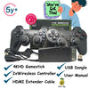 2.4G Wireless Controller Gamepad,4k Ultra HD Game Stick-Supports Wireless Dual Play,3000+ Classic Games,35 Hrs Continuous Gameplay,Video Games for Kids-USB Rechargeable