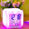 7 Colour Changing LED Digital Alarm Clock Table Watch with Date Time Temperature for Office Bedroom Multicolor
