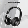 boAt Rockerz 450 On Ear Bluetooth Headphones with Upto 15 Hours Playback, 40MM Drivers, Padded Ear Cushions and Dual Modes(Luscious Black)