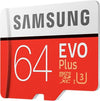 Samsung EVO Plus 64GB Micro SD XC Class 10 100 MB/s Memory Card [ Free AKG Head Phone ]
