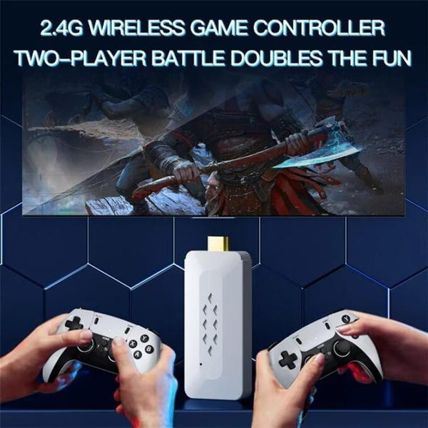 M22 Retro Game Stick - Wireless HD, 52 Emulators, 30,000+ Games, 64GB, Classic Edition with Takken/GTA Vcity/God of War
