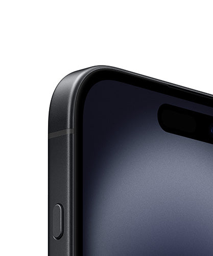 Apple iPhone 16 Black front detail view