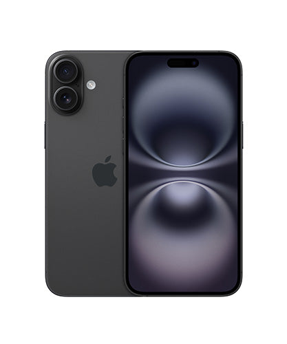 Apple iPhone 16 Plus Black front and back product view