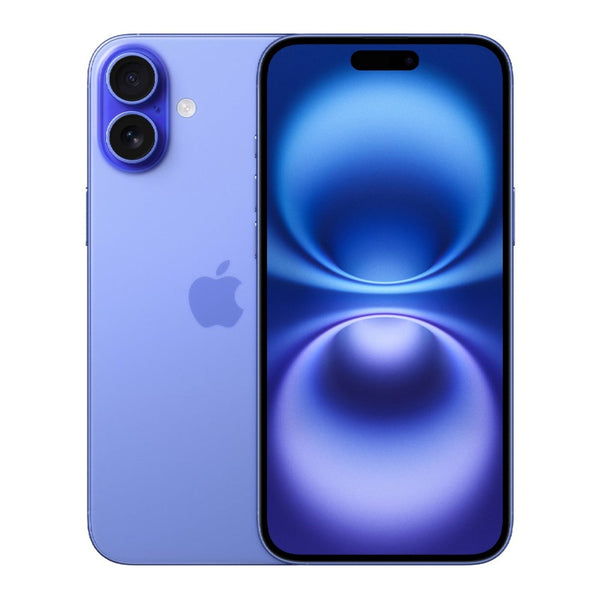 Apple iPhone 16 Plus Ultramarine front and back