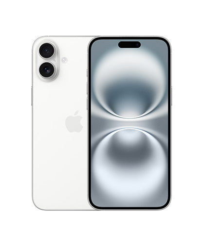 Apple iPhone 16 Plus White front and back product view