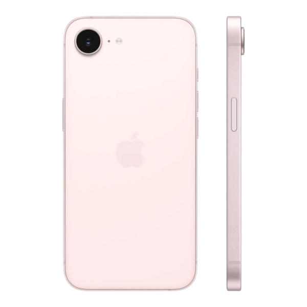 Apple iPhone 17e Soft Pink back and side detail