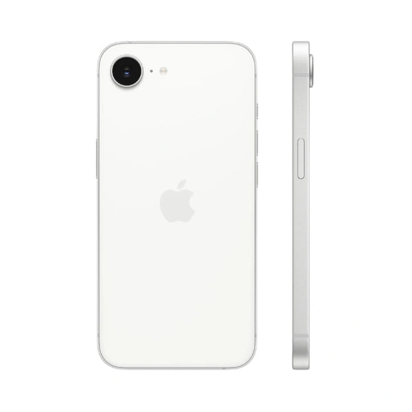 Apple iPhone 17e White back and side view