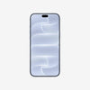 Front display view of Apple iPhone 18 Pro Max in light blue colour with slim bezels, Dynamic Island, large immersive screen and premium smartphone design.