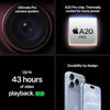 Apple iPhone 18 Pro Max key features overview showing the advanced camera system, powerful A20 Pro chip, premium smartphone design and up to 43 hours of video playback.