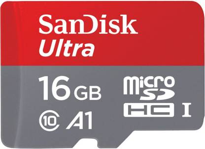 SanDisk Ultra 16GB Micro SD HC Class 10 98 MB/s Memory Card [ Free AKG Head Phone ]