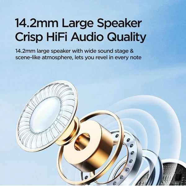 For iPhone 15 to 17 Series Type-C HandsFree Earphone Wired with Microphone & Noise Cancelling in-Ear Headset Earbuds for iPhone 15 / 16 / 17 - Plus/ Pro/ Pro Max Only- [White]