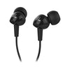 JBL C100SI Wired In Ear Headphones with Mic, JBL Pure Bass Sound, One Button Multi-function Remote, Angled Buds for Comfort fit (Black)