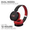 boAt Rockerz 370 Bluetooth Wireless On Ear Headphone with Mic (Fiery Red)