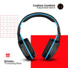 boAt Rockerz 510 Over Ear Bluetooth Headphones with Upto 20 Hours Playback, 50MM Drivers, Padded Ear Cushions and Dual Modes(Furious Blue)