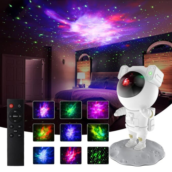 Night Lamp, Astronaut Galaxy Projector Night Light, with Remote Control Timer 360° Adjustable Kids Astronaut Led Lamp for Baby Adults Bedroom, Gaming Room, Home Party Multi color