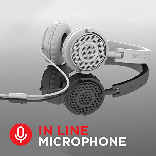 boAt Bassheads 900 Wired On Ear Headphones with Mic (Pearl White)