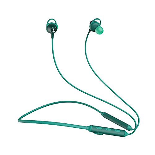 boAt Rockerz 245v2 in Ear Bluetooth Neckband with Upto 8 Hours Playback, 12mm Drivers, IPX5, Magnetic Eartips, Integrated Controls and Lightweight Design(Teal Green)
