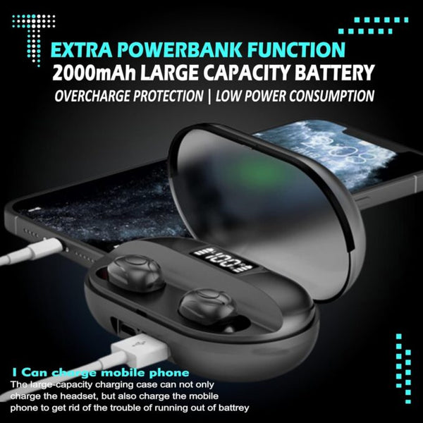 Earbuds T2 Upto 48 Hours Playback with ASAP Charge (T2 TUNIFI)
