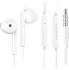 OPPO Wired Earphone Headset (White, In-Ear) with Microphone | 3.5mm Wired Earphones | Hi-Fi Stereo Sound | Deep Bass | Handsfree for Calls | Compatible with Android Devices