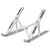 Portable Laptop Stand, Aluminum Adjustable Eye-Level Ergonomic Height Compatible for MacBook Notebook Computer PC iPad Tablet, Ultra-Thin Light Weight Desktop Notebook Holder Riser I Silver- Pack Of 1 |