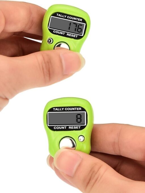 Naam Jap Counter | Mini Digital Tally Counter Finger Ring | Electronic Chanting Count Machine for Mantra Jap, Meditation, Prayer & Cricket Umpire | Digital Counting Device (Color May Vary)