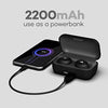 Boult Audio AirBass PowerBuds TWS Earbuds with 120 Hours Total Playtime, Inbuilt Powerbank, Type-C Fast Charging and IPX7 Fully Waterproof (Black