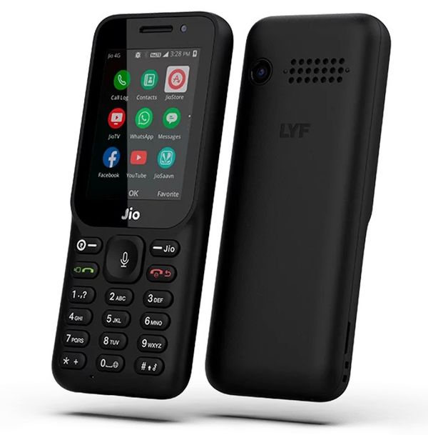 Jio F320B Keypad Mobile Phone with 4G VoLTE, 2.4" Display & 2000mAh Battery