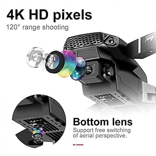 Drone 4K HD Camera Foldable Drone with GPS, Auto Return, One-Touch Take-off/Landing, for Adults