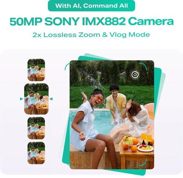 Infinix Hot 70 Pro 5G 50MP Sony IMX882 camera with 2x lossless zoom and Vlog Mode