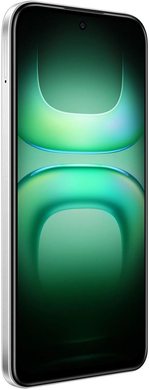 Front view of Infinix Hot 70 Pro 5G in Mirage Green with punch-hole display