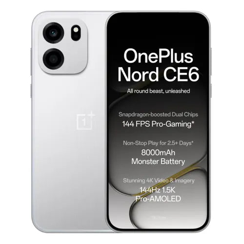 OnePlus Nord CE6 5G Lunar Pearl rear design
