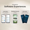 Moto G06 Power 4G software experiences graphic showing multiple interface screens and built-in Motorola tools for a personalised and convenient user experience.
