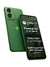 Motorola Moto G35 5G in Leaf Green shown from the front and back, featuring a 6.72-inch 120Hz FHD+ display, 50MP main camera and 8MP ultrawide camera.