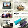 Motorola Moto G67 Power 5G feature collage highlighting 4K camera recording, 7000mAh battery, Snapdragon performance, military-grade durability and three PANTONE colours.