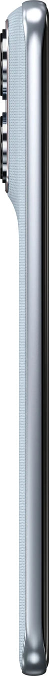 Side profile of Motorola Edge 70 Fusion 5G in Pantone Country Air showcasing its slim body and curved edges