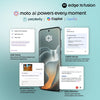 Motorola Edge 70 Fusion 5G Moto AI graphic showing intelligent assistance, content organisation, summaries and Google Gemini-powered tools