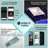 Motorola Edge 70 Fusion 5G specification collage showcasing Snapdragon performance, Android 16, Moto AI and intelligent RAM Boost