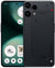 Nothing Phone (3a) Lite 5G in Black shown from the front and rear, featuring a transparent glass design, triple rear cameras and Nothing OS display