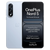 OnePlus Nord 5 5G in Dry Ice shown from the front and rear, featuring a 144Hz AMOLED display, dual rear cameras and light blue finish