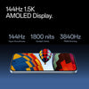 OnePlus Nord CE6 5G display graphic featuring a 144Hz 1.5K AMOLED screen, 1800-nit brightness and high-frequency PWM dimming