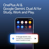 OnePlus Nord CE6 5G AI graphic showcasing OnePlus AI and Google Gemini tools designed for studying, working, creativity and everyday assistance