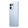 Angled rear view of OnePlus Nord CE6 5G in Fresh Blue highlighting its matte finish, OnePlus logo and dual-camera design