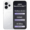 OPPO Reno15 Pro Mini 5G Glacier White front and rear view with key features | Parvez Mobile Master