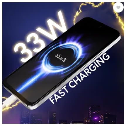 POCO M7 Plus 5G 33W fast charging feature with charging animation on the display