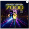 POCO M7 Plus 5G 7000mAh battery feature highlighting silicon-carbon technology and extended usage