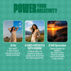 POCO M8 Power 5G AI camera features graphic showing sky, bokeh and HDR modes