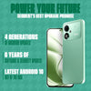 POCO M8 Power 5G Green software graphic featuring Android 16 and long-term updates