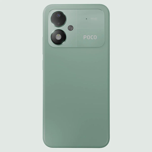 POCO M8 Power 5G Green rear view showing the dual camera design
